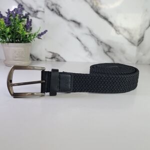 DU/ER Black Woven Belt